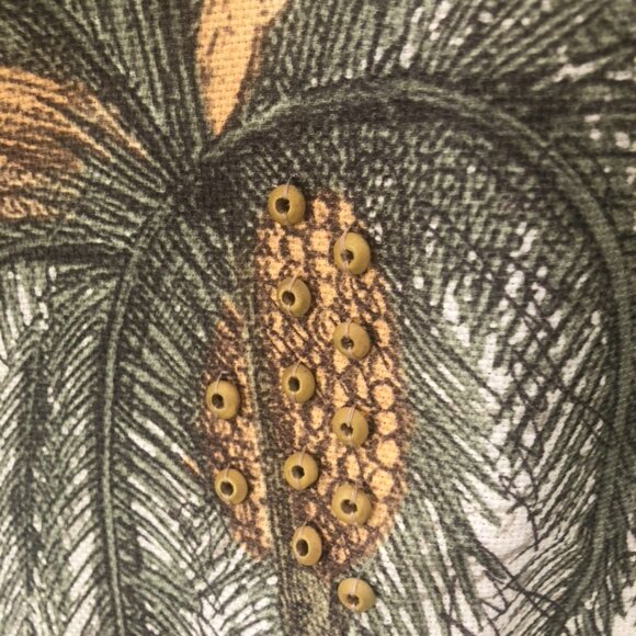 Palm Tree Shower Curtain, curtain rings, and rugs - Picture 4 of 14